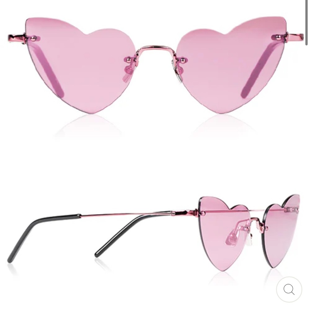 Saint Laurent Pink Round Sunglasses